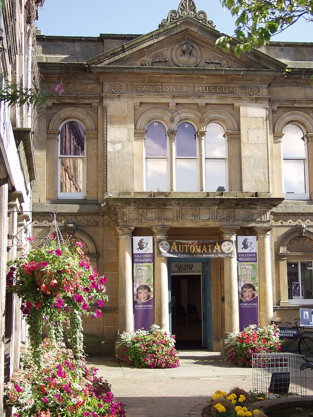 Facade of the Falconer Museum in Forres